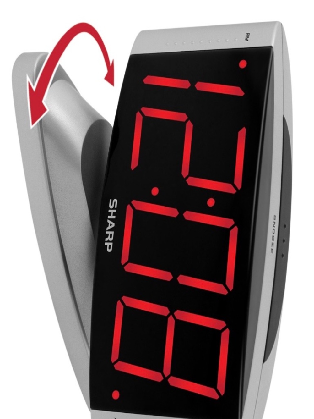 Digital Alarm Clock - Red LED Display - Picture 2 of 2